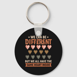 Same Heart Inside Juneteenth Black History Month W Key Ring