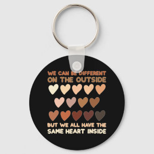 Same Heart Inside Juneteenth Black History Month W Key Ring