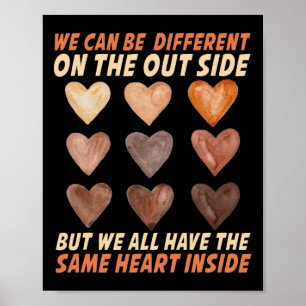 Same Heart Inside Juneteenth Black History Month W Poster