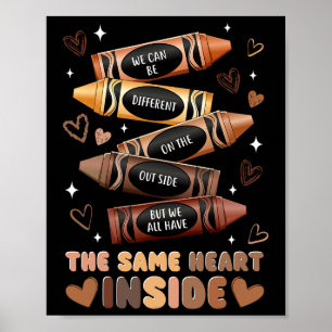 Same Heart Inside Juneteenth Black History Month W Poster