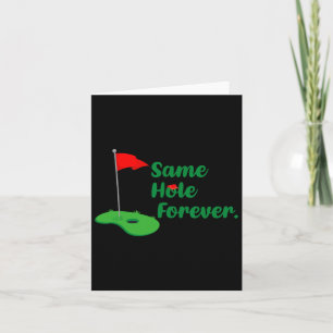 Same Hole Forever Golf Bachelor Party Bachelorette Card