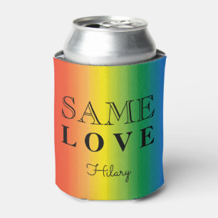 Same Love Ombre Rainbow Pride Summer Party Custom Can Cooler