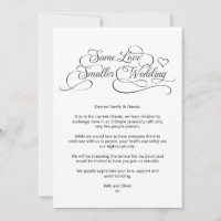 Same Love Smaller Wedding Downsized Calligraphy