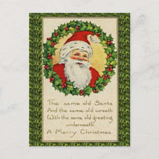Same Old Santa Vintage Antique Christmas Postcard
