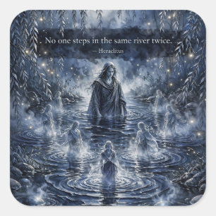 Same River Twice — Heraclitus Sticker