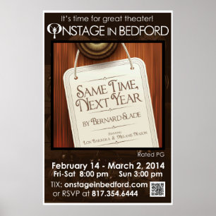 SAME TIME, NEXT YEAR Poster