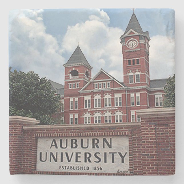 Samford Hall, Auburn, Alabama, Auburn  Stone Coaster (Front)