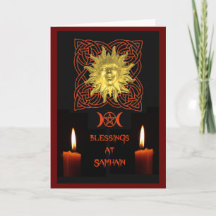 Samhain blessings card
