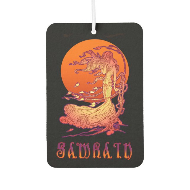 Samhain  car air freshener (Front)