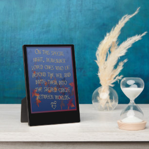 Samhain & Day of the Dead Plaque