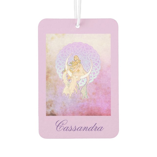 Samhain Lunar Goddess Car Air Freshener (Back)