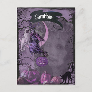Samhain Pagan Fantasy Art Postcard