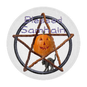 samhain pent cutting board