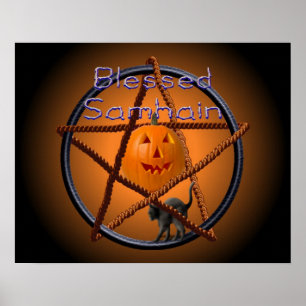 samhain pentacle poster