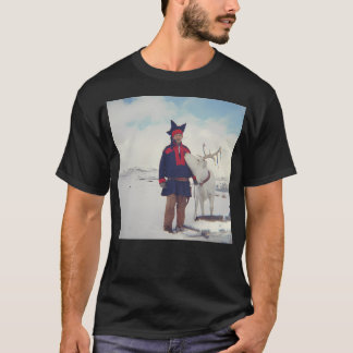 Sami And Reindeer On Magerya Norway T-Shirt