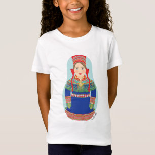 Sami (brown hair) Matryoshka Girls' T-Shirt