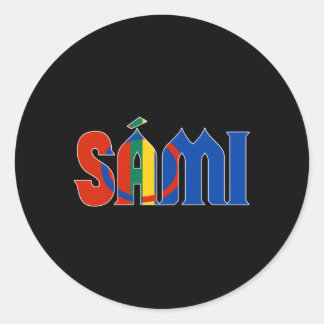 Sami Or Saami Heritage Finland Sweden Norway Classic Round Sticker