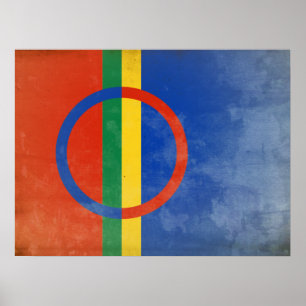 Sami people flag poster