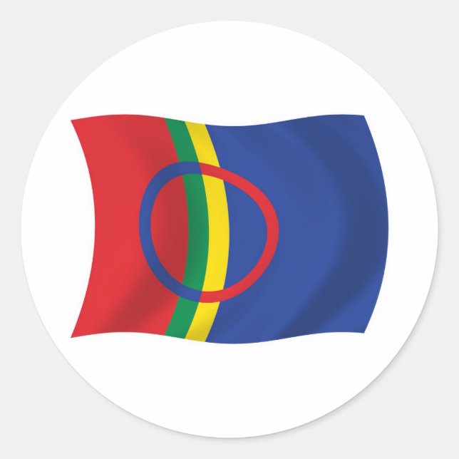 Sami People Flag Sticker (Front)