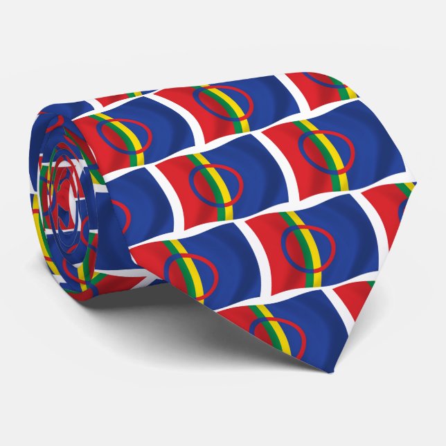 Sami People Flag Tie (Rolled)