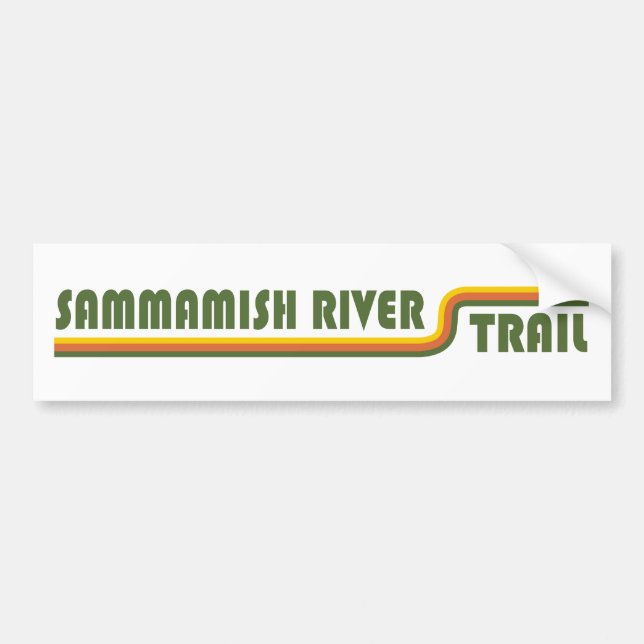 Sammamish River Trail Washington Bumper Sticker (Front)