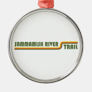 Sammamish River Trail Washington Metal Tree Decoration