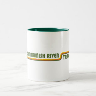 Sammamish River Trail Washington Two-Tone Coffee Mug