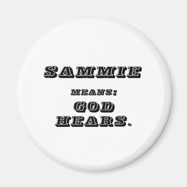 Sammie Magnet (Front)