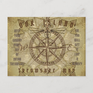 SAMMY DABADDABUCCOS OAK ISLAND HOLIDAY POSTCARD