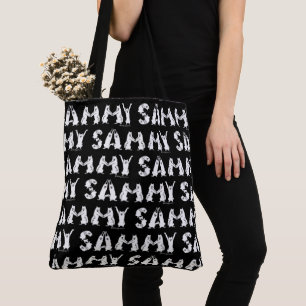 Sammy Spelled in Samoyed Letters Tote Bag