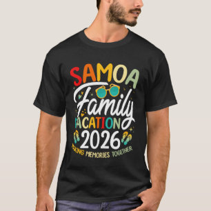 Samoa Beach Family Vacation 2026 Matching Tropical T-Shirt