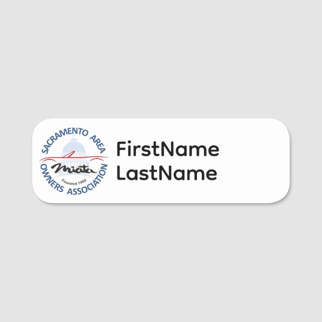 SAMOA Club name badge (Front)