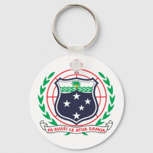 Samoa Coat of Arms Key Ring