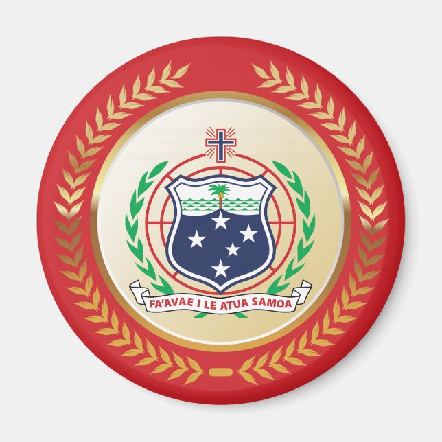 Samoa Coat of Arms Magnet (Front)