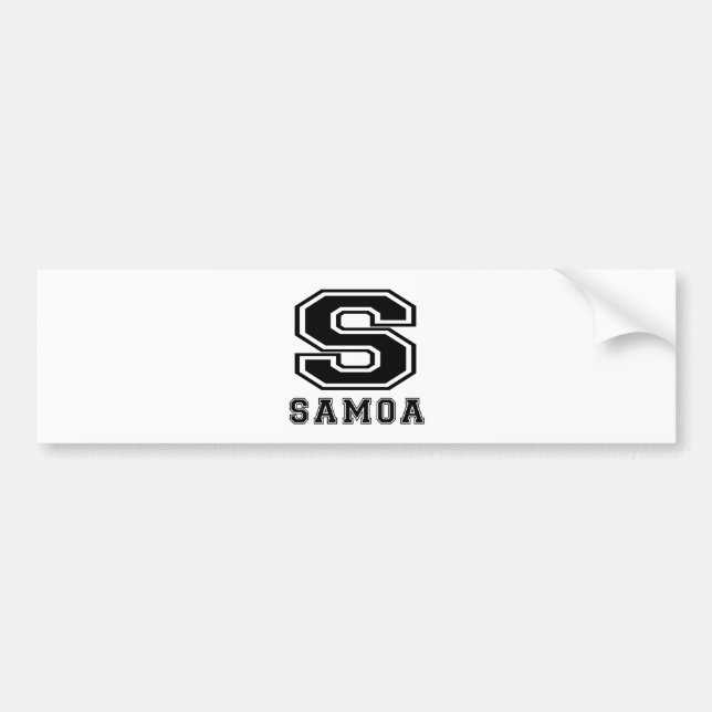 Samoa Designs Bumper Sticker (Front)