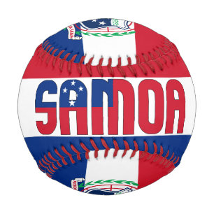 Samoa Flag and Coat of Arms Patriotic Baseball