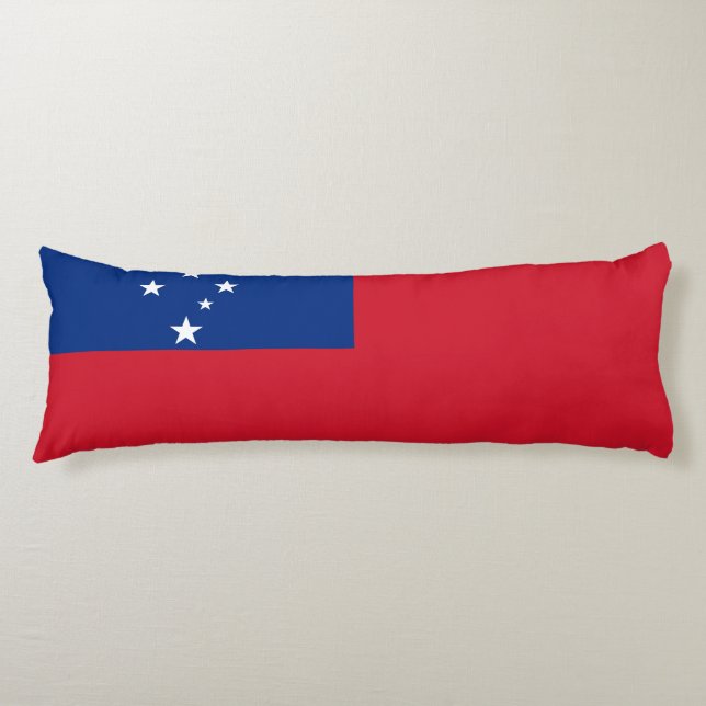Samoa Flag Body Cushion (Front)