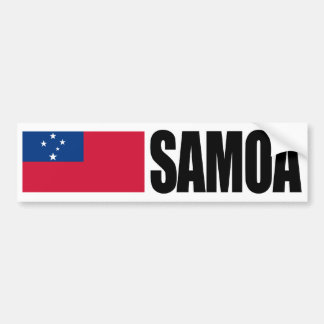 Samoa Flag Bumper Sticker