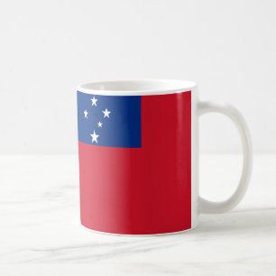 Samoa Flag Ceramic Coffee Mug