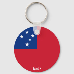 Samoa Flag Charming Patriotic Key Ring