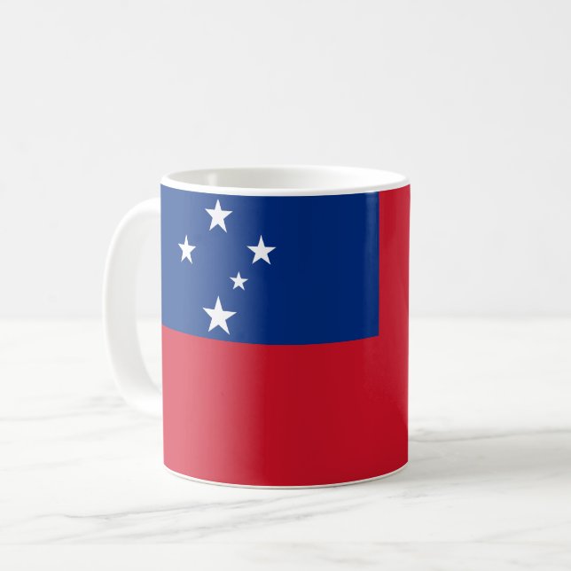 Samoa Flag Coffee Mug (Front Left)