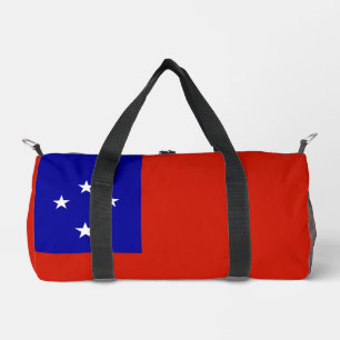 Samoa flag duffle bag