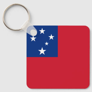 Samoa Flag Key Ring