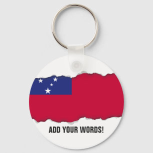 Samoa Flag Key Ring