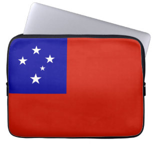 Samoa flag laptop sleeve