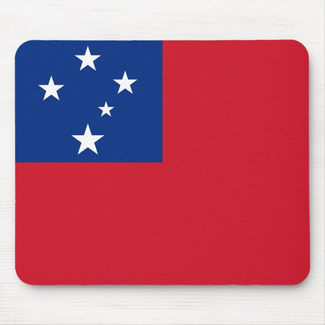 Samoa Flag Mouse Mat (Front)