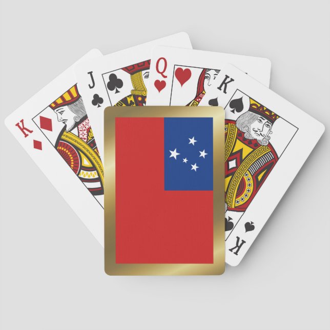 Samoa Flag Playing Cards (Back)