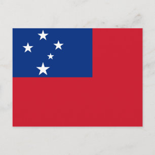 Samoa Flag Postcard