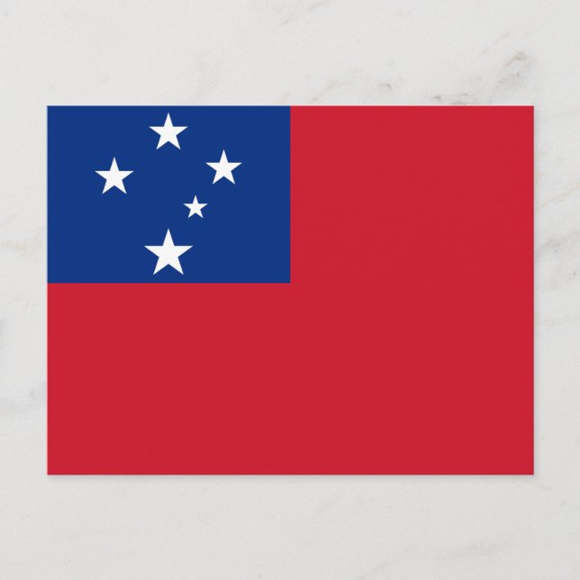 Samoa Flag Postcard (Front)