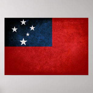 Samoa Flag Poster